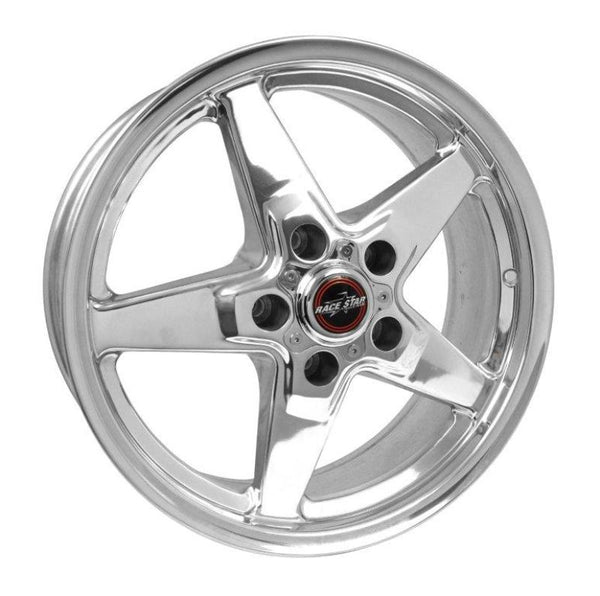 Race Star 92 Drag Star 17x7.00 5x4.75bc 4.25bs Direct Drill Polished Wheel - Bull Strap