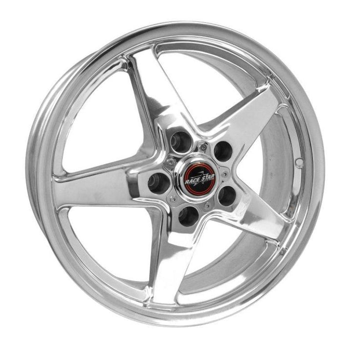 Race Star 92 Drag Star 17x7.00 5x4.75bc 4.25bs Direct Drill Polished Wheel - Bull Strap