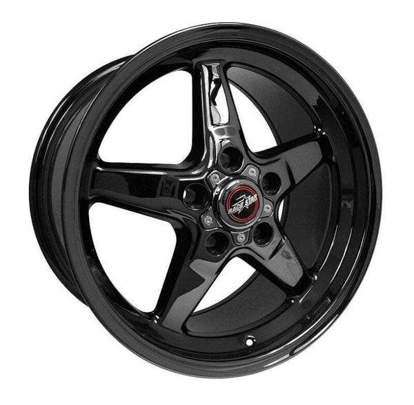 Race Star 92 Drag Star 17x7.00 5x5.50bc 4.25bs ET6 Direct Drill Black Wheel - Bull Strap