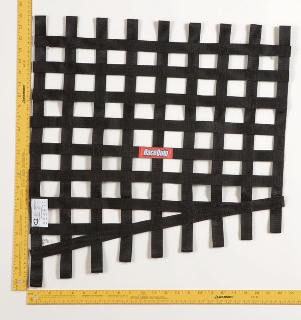 RaceQuip Black Drag 24 To 18 X 23 SFI Rib Net - Bull Strap