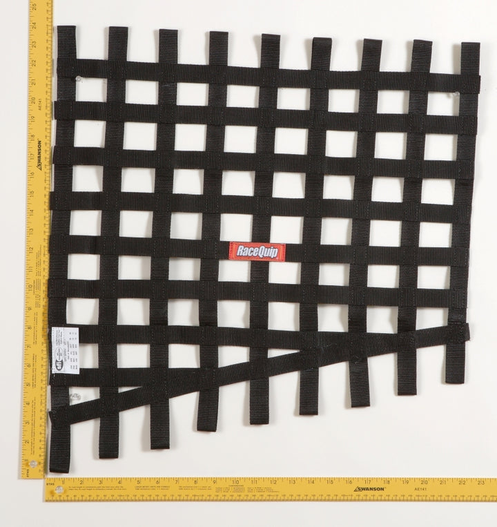 RaceQuip Black Drag 24 To 18 X 23 SFI Rib Net - Bull Strap