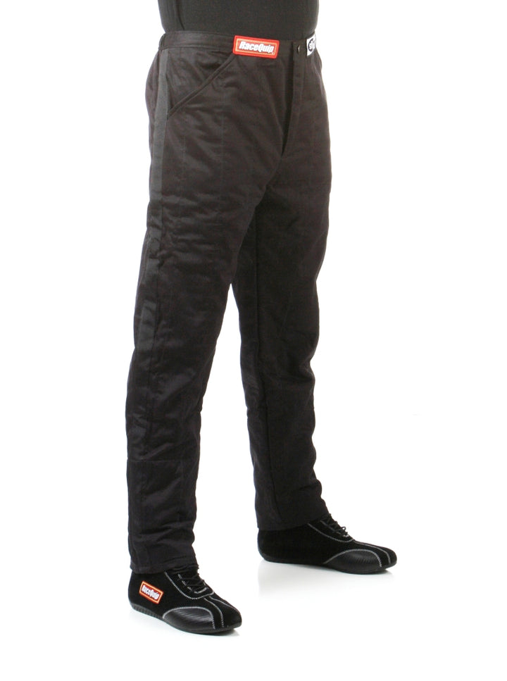 RaceQuip Black SFI-5 Pants Medium - Bull Strap