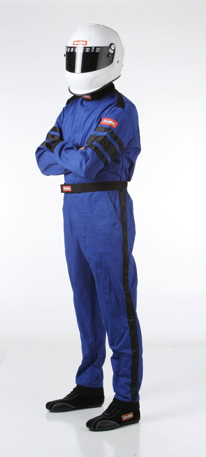 RaceQuip Blue SFI-1 1-L Suit - Large - Bull Strap