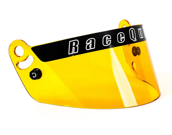 RaceQuip PRO Series Shield - Amber - Bull Strap