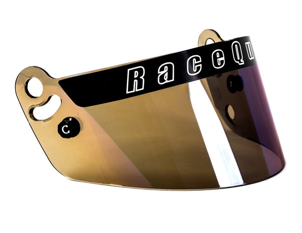 RaceQuip PRO Series Shield - Blue Iridium - Bull Strap