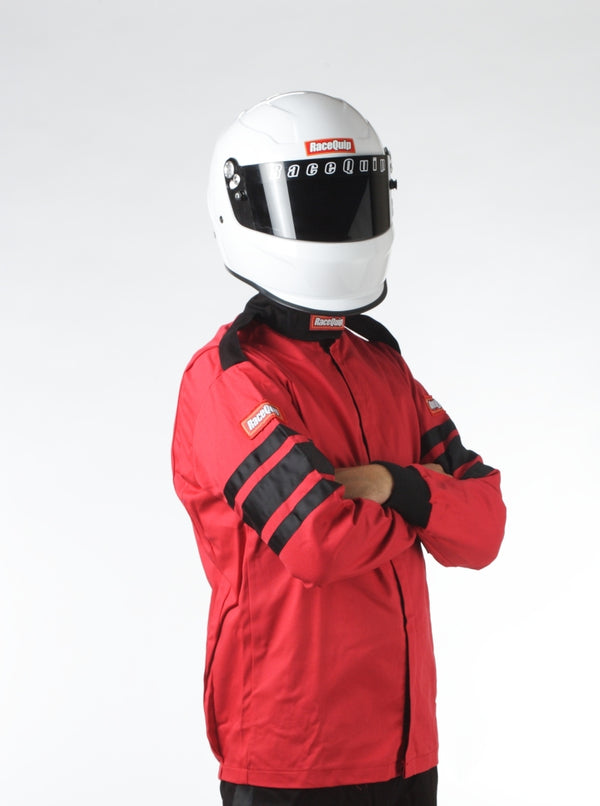 RaceQuip Red SFI-1 1-L Jacket - 2XL - Bull Strap