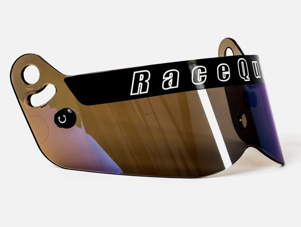 RaceQuip VESTA Series - Blue Iridium Shield - Bull Strap