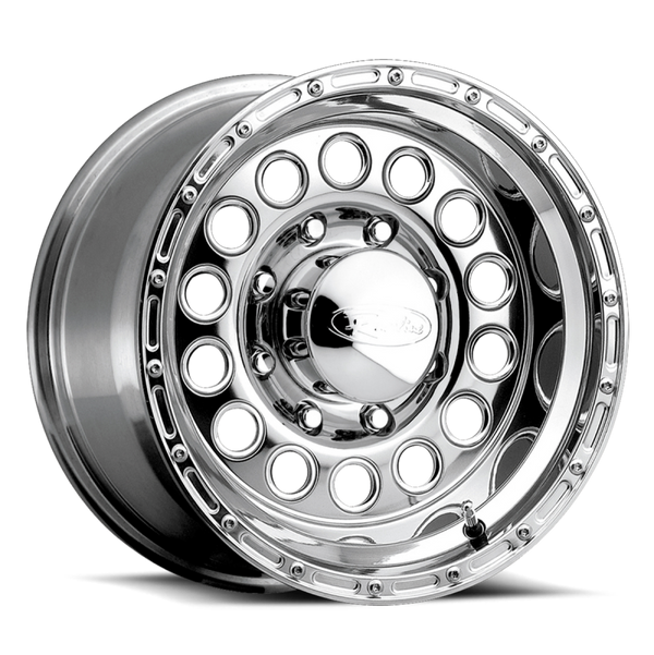 Raceline 887 Rock Crusher 16x8in / 8x165.1 BP / -20mm Offset / 130.81mm Bore - Polished Wheel - Bull Strap