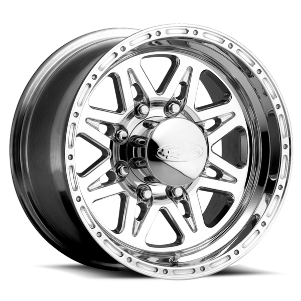 Raceline 888 Renegade 16x8in / 8x165.1 BP / 0mm Offset / 130.81mm Bore - Polished Wheel - Bull Strap