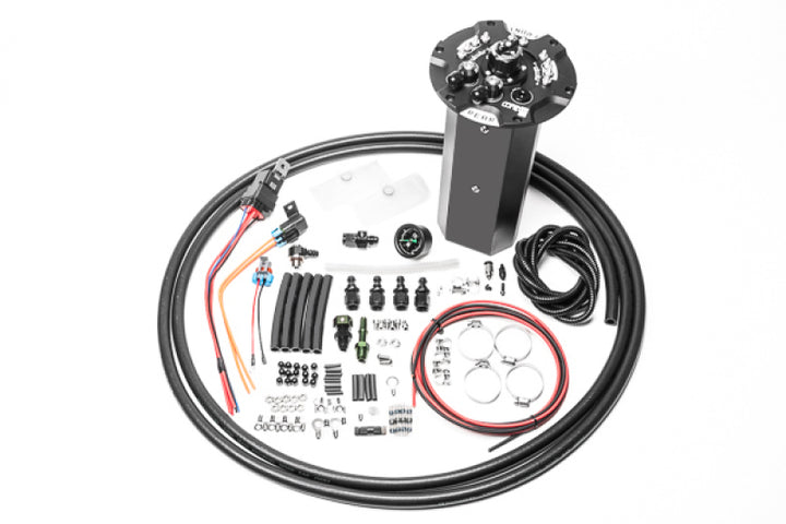 Radium 09-20 Nissan 370Z RHD/LHD Fuel Hanger Surge Tank (Pumps Not Incl.)  Walbro F90000267/274/285 - Bull Strap