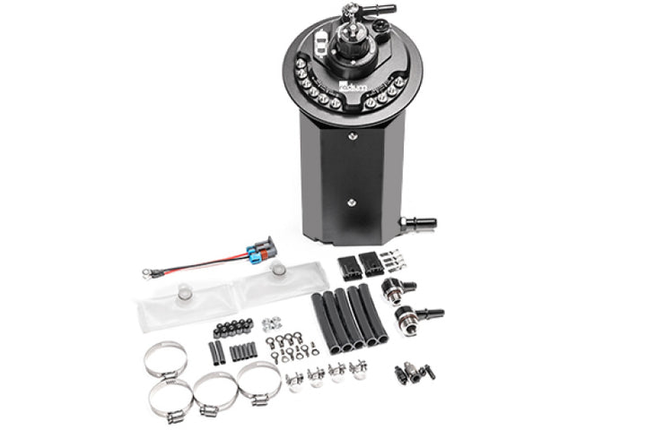 Radium 11-Up Ford Mustang Fuel Hanger - Pumps Not Included Walbro F90000274/285 or DW400 - Bull Strap