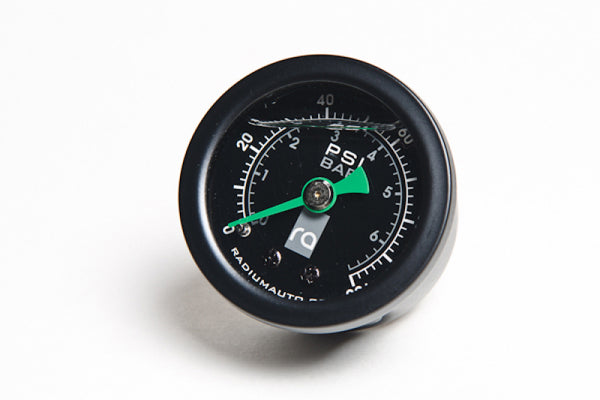 Radium Engineering 0-100 PSI Fuel Pressure Gauge - Bull Strap