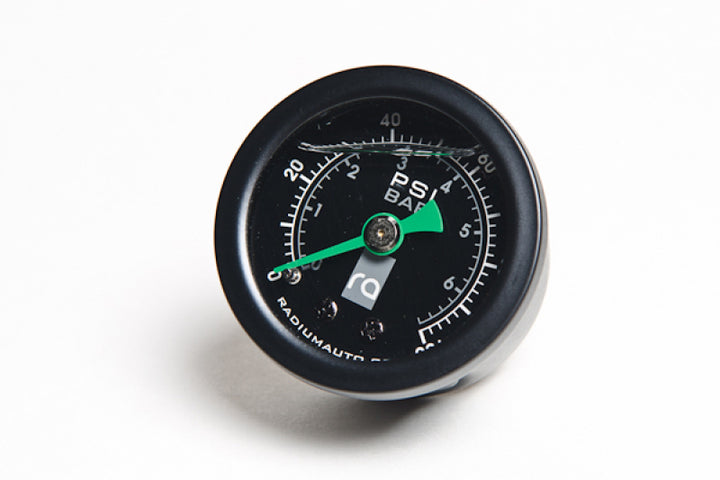 Radium Engineering 0-100 PSI Fuel Pressure Gauge - Bull Strap
