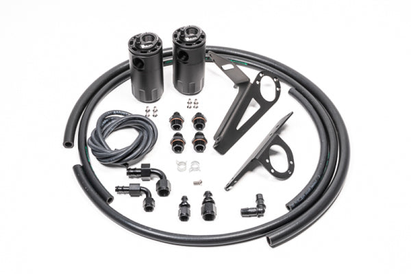 Radium Engineering 00-05 Honda S2000 LH Drive Only Dual Catch Can Kit Fluid Lock - Bull Strap
