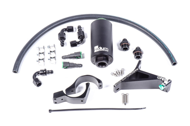 Radium Engineering 03-08 Subaru Forester / 93-07 Subaru Impreza Stainless Fuel Filter - Bull Strap