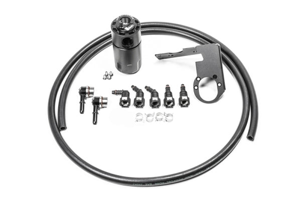 Radium Engineering 05-13 Chevrolet Corvette Fluid Lock CCV Catch Can Kit - Bull Strap
