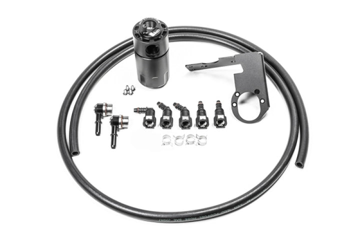 Radium Engineering 05-13 Chevrolet Corvette Fluid Lock CCV Catch Can Kit - Bull Strap