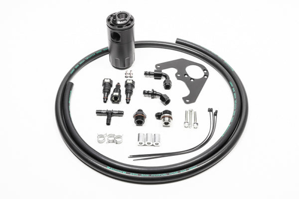 Radium Engineering 09-15 Cadillac CTS-V (LSA) CCV Catch Can Kit - Fluid Lock - Bull Strap