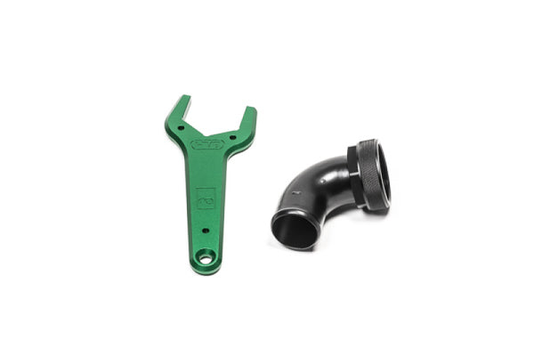 Radium Engineering 24AN 75 Deg Hose End w/ Wrench - Bull Strap