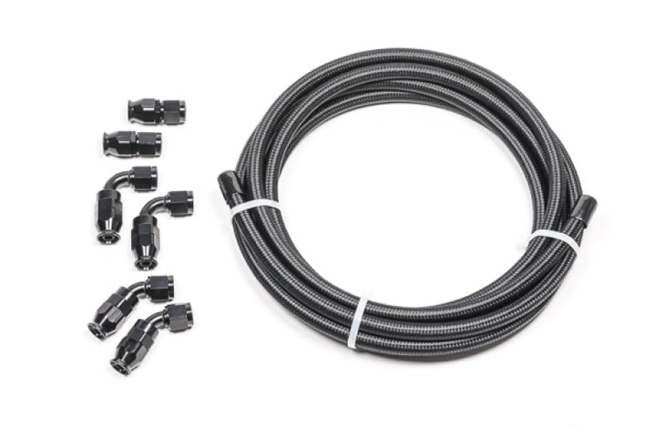 Radium Engineering 6AN Universal PTFE Hose Kit - Black Carbon - Bull Strap