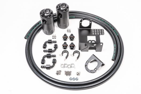 Radium Engineering 90-05 Mazda MX-5 Dual Catch Can Kit Fluid Lock - Bull Strap