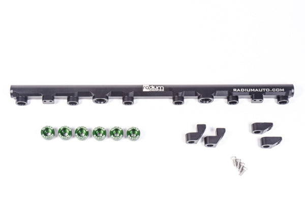 Radium Engineering 92-02 Toyote Supra 2JZ-GTE Top Feed Fuel Rail Kit - Bull Strap