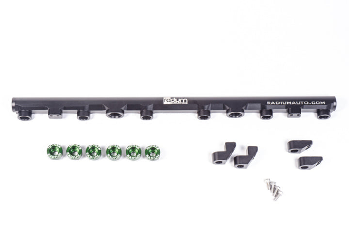 Radium Engineering 92-02 Toyote Supra 2JZ-GTE Top Feed Fuel Rail Kit - Bull Strap