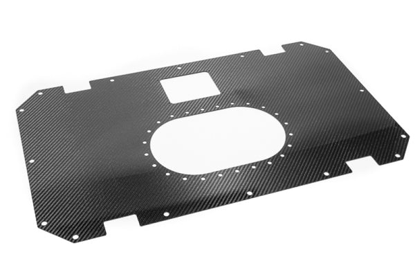 Radium Engineering Carbon Fiber Fuel Cell Lid - 10/14 Gallon - Bull Strap