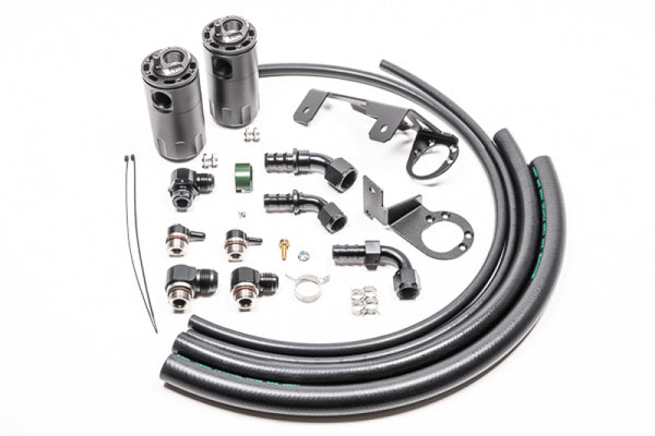 Radium Engineering Dual Catch Can Kit MK5 Supra Fluid Lock - Bull Strap