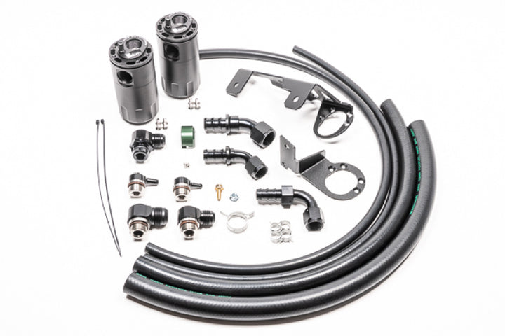 Radium Engineering Dual Catch Can Kit MK5 Supra Fluid Lock - Bull Strap