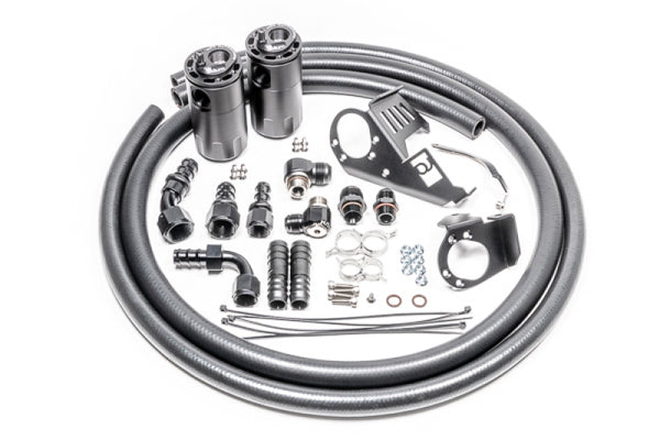 Radium Engineering Dual Catch Can Kit Subaru VB Fluid Lock - Bull Strap
