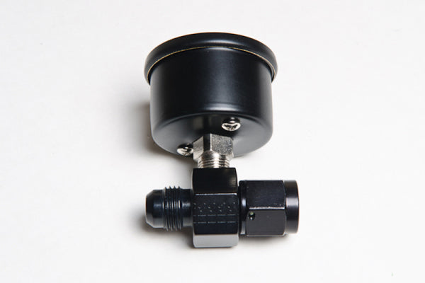 Radium Engineering Fuel Pressure Gauge w/ 6AN Inline Adapter - Bull Strap