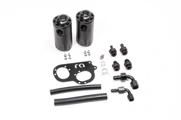 Radium Engineering Lotus Elise/Exige (2ZZ-GE) Dual Catch Can Kit Fluid Lock - Bull Strap