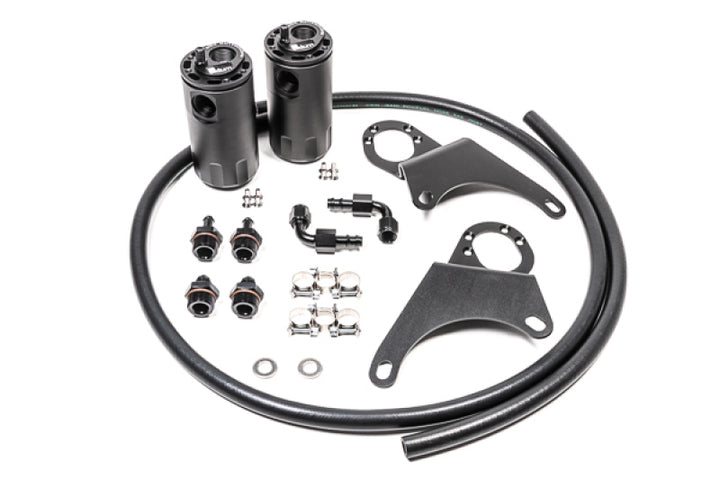 Radium Engineering Mitsubishi Evo 8-9 Dual Catch Can Kit Fluid Lock - Bull Strap