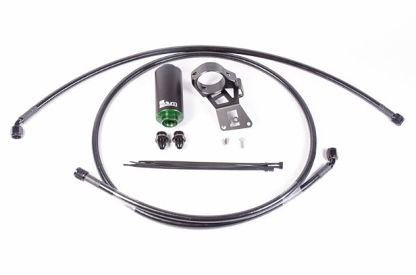 Radium Engineering Mitsubishi Evo X Fuel Hanger Feed Kit - Microglass Filter - Bull Strap
