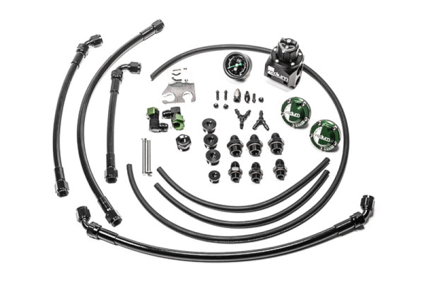 Radium Engineering Nissan R35 GT-R VR38DETT Fuel Rail Plumbing Kit - Bull Strap