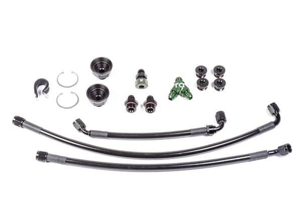 Radium Engineering Nissan VQ35HR & VQ37VHR Fuel Rail Plumbing Kit - Bull Strap
