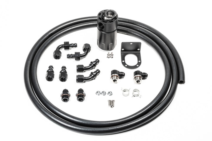 Radium Engineering Single Catch Can 8AN Kit Fluid Lock - Bull Strap