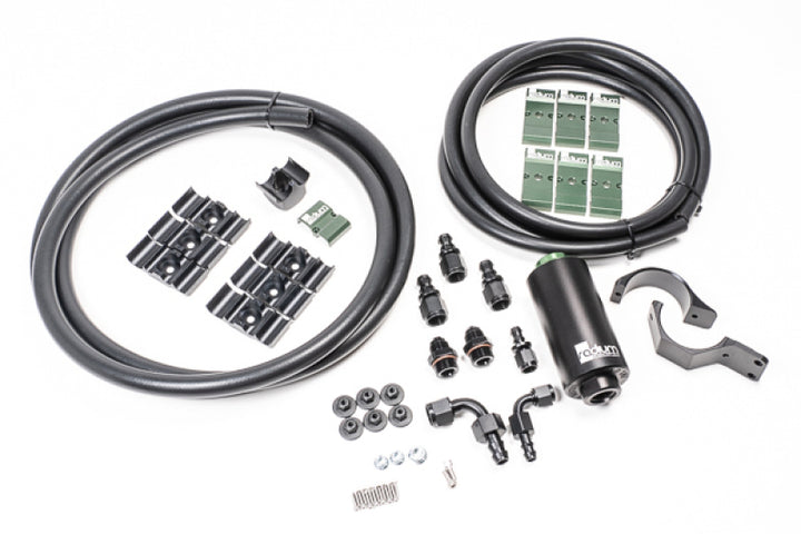Radium Engineering Toyota MK5 Supra Fuel Hanger Plumbing Kit - Stainless - Bull Strap