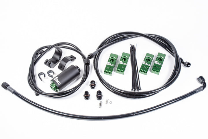 Radium Engineering Toyota Supra MK4 Fuel Hanger Plumbing Kit w/ Microglass Filter - Bull Strap