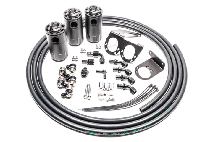 Radium Engineering Triple Catch Can Kit Nissan R35 GT-R Fluid Lock - Bull Strap