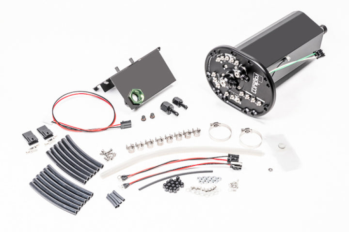 Radium Mazda RX7 FD Fuel Hanger Surge Tank Walbro GSS342 AEM 50-1200 - Pumps Not Included - Bull Strap