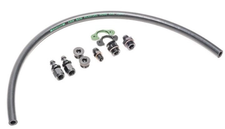 Radium Mitsubishi 4G63 Early Fuel Rail Plumbing - Bull Strap