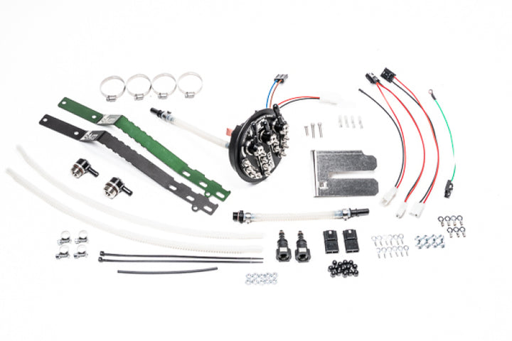 Radium Nissan S14/S15/R33/R34 Fuel Hanger For GSS342 Or AEM 50-1200 - Pumps Not Included - Bull Strap
