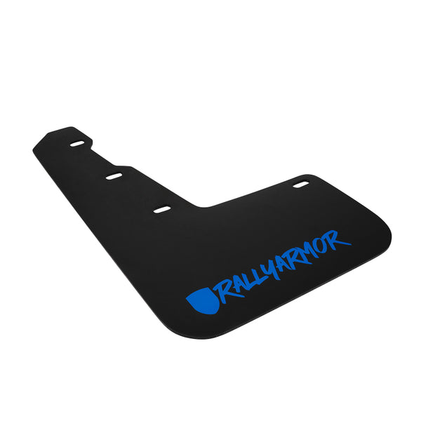 Rally Armor 15-21 Subaru WRX/STI Black Mud Flap Blue Altered Font Logo - Bull Strap