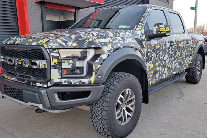 Rally Armor 17-20 Ford F-150 Raptor Gen 2 Black UR Mud Flap w/Dark Grey Logo - Bull Strap