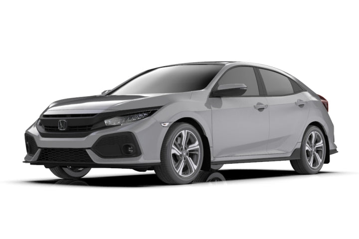 Rally Armor 17-21 Honda Civic Sport/Sport Touring Black UR Mud Flap w/Dark Grey Logo - Bull Strap