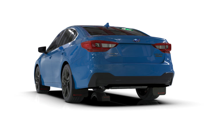 Rally Armor 20-25 Subaru Legacy Black UR Mud Flap w/Grey Logo - Bull Strap