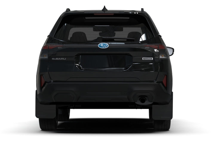 Rally Armor 2025 Subaru Forester Black UR Mud Flap w/Red Logo - Bull Strap