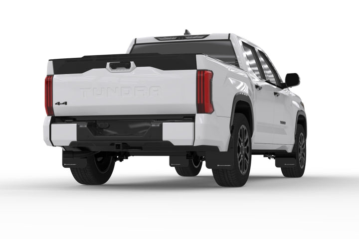 Rally Armor 22-25 Toyota Tundra Black UR Mud Flap w/Red Logo - Bull Strap